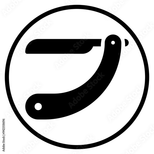 razor glyph icon
