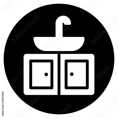 sink glyph icon