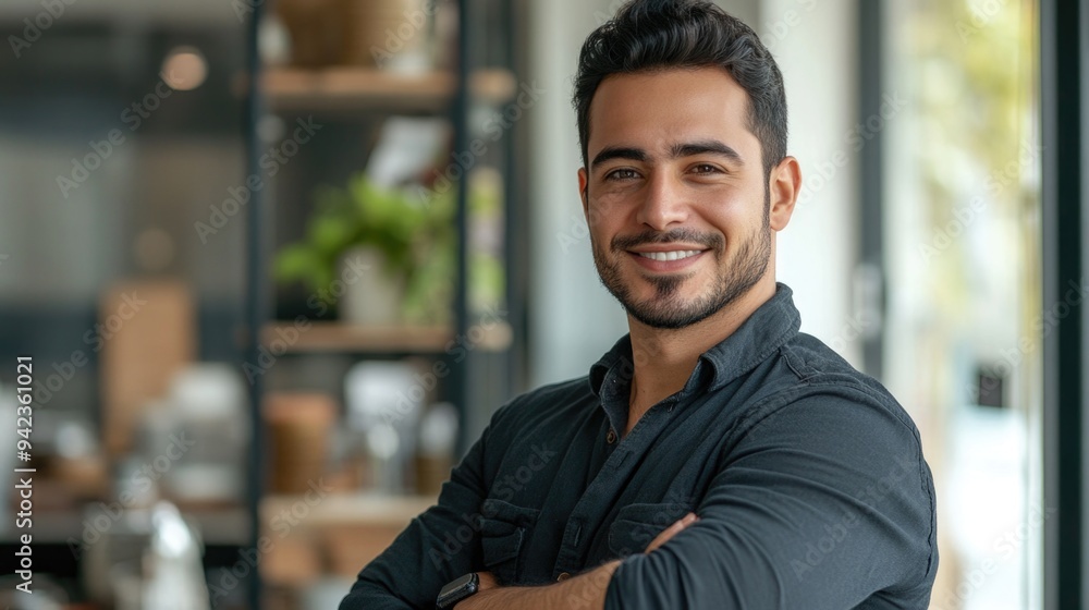 Smiling Barista in Coffee Shop Smiling Barista in Coffee Shop