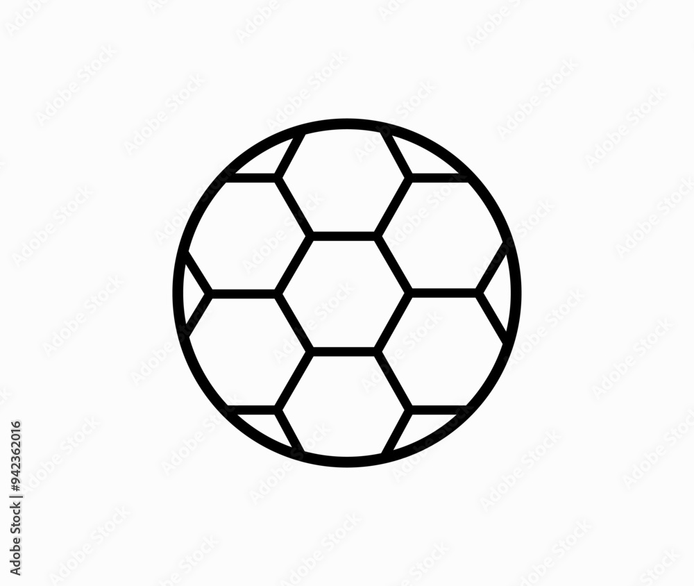 Football Soccer vector icon on white background Football Soccer vector icon on white background