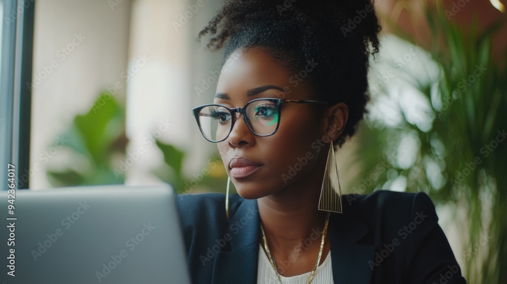 Professional Woman in Office Setting Professional Woman in Office Setting