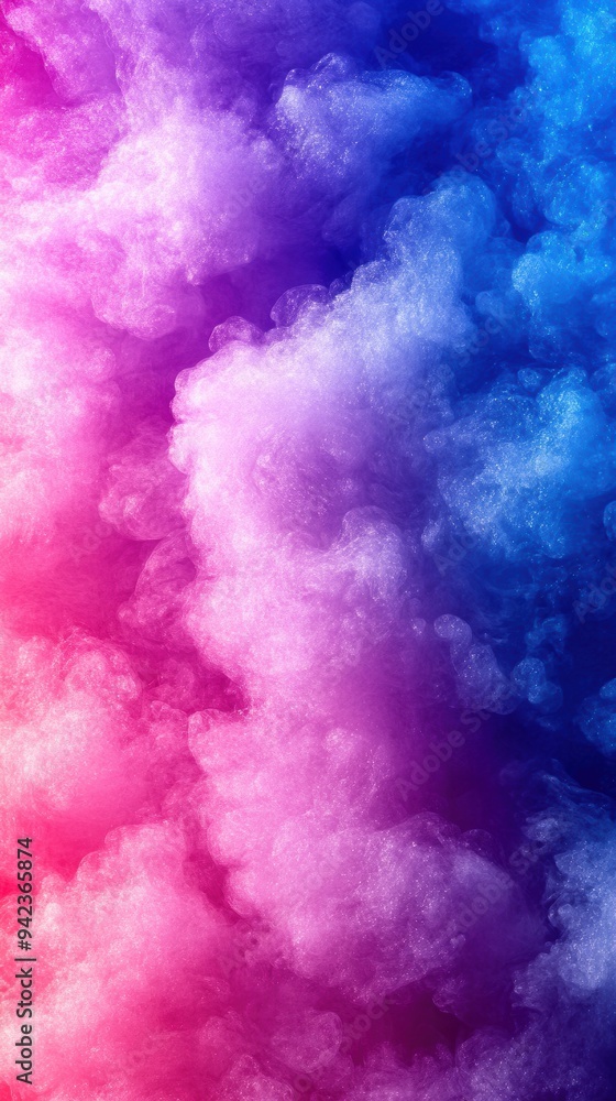 Fototapeta premium Vibrant Cloud Patterns in Pink and Blue Hues