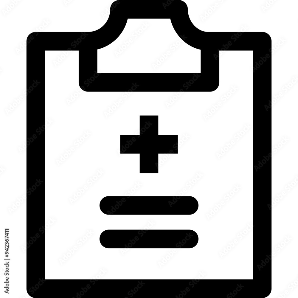 Fototapeta premium Medical Report Icon