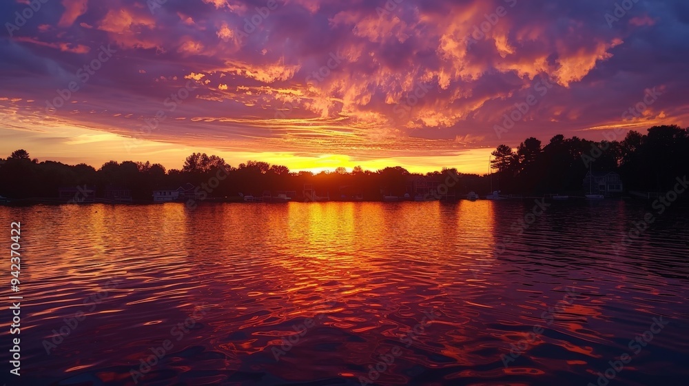 Sunsets set the sky ablaze with fiery oranges and purples, casting a serene glow. Sunsets set the sky ablaze with fiery oranges and purples, casting a serene glow.