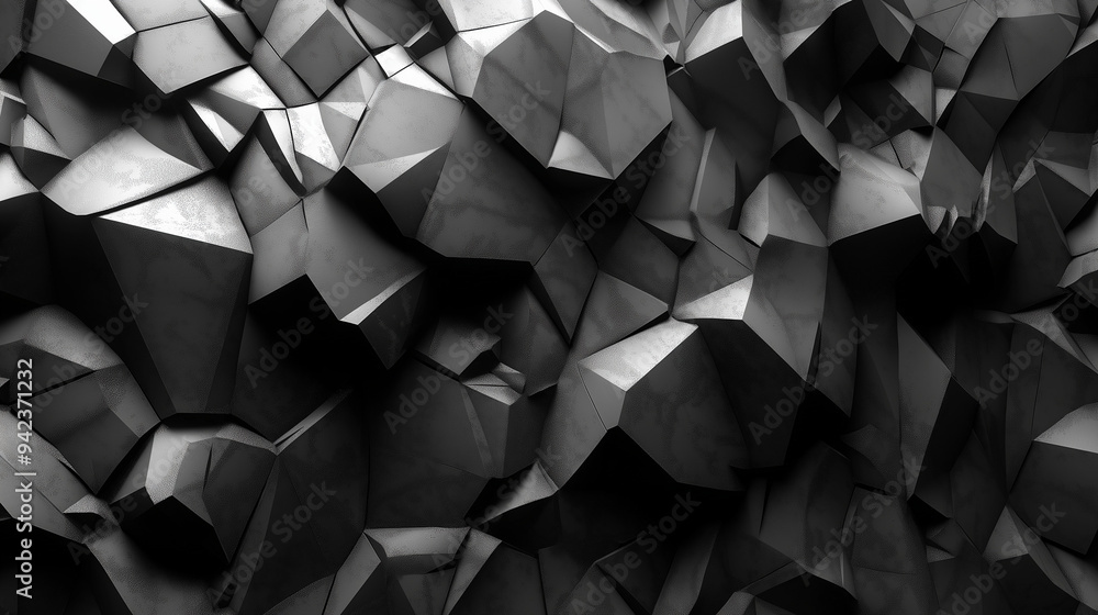 Geometric abstract black and white backdrop with diamond-shaped elements Geometric abstract black and white backdrop with diamond-shaped elements