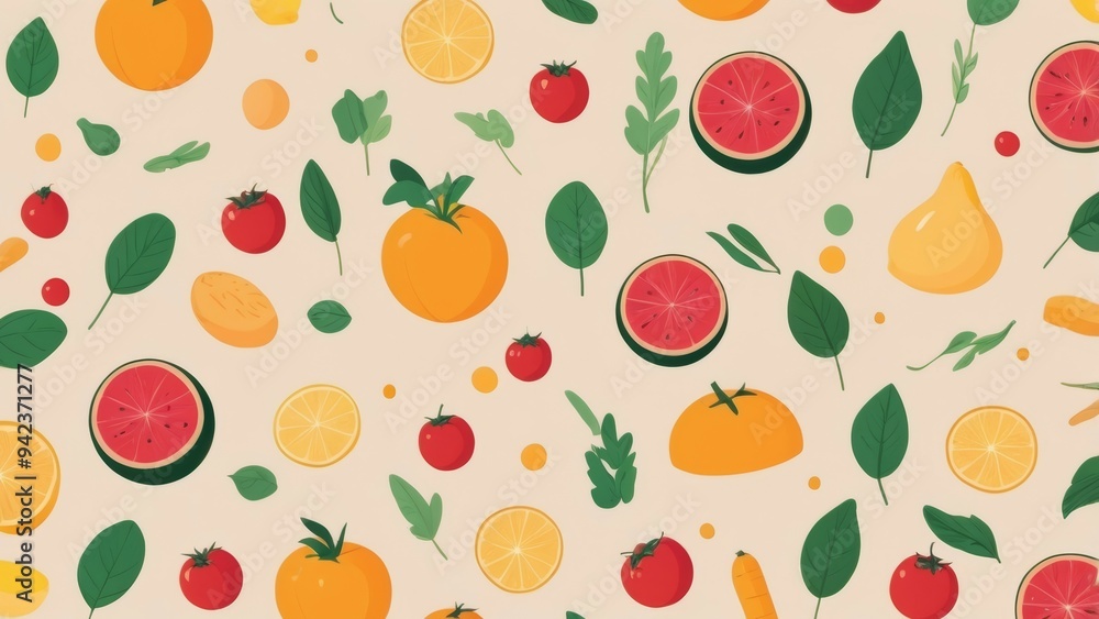 seamless pattern with fruits seamless pattern with fruits