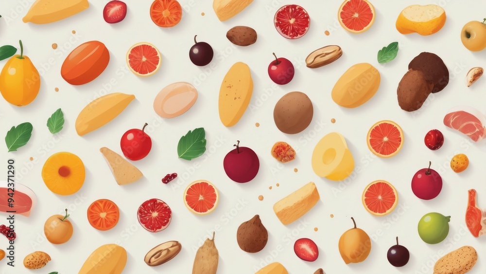 seamless pattern with fruits seamless pattern with fruits