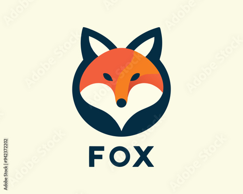 red fox cartoon vector