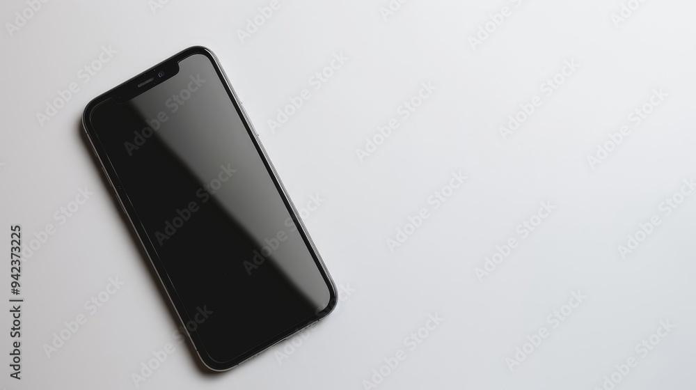 Smartphone isolated on a plain background, perfect for tech reviews. Smartphone isolated on a plain background, perfect for tech reviews.