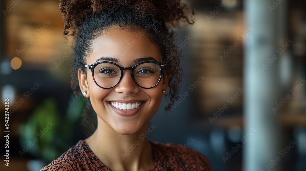 Portrait of smiling female customer service Portrait of smiling female customer service