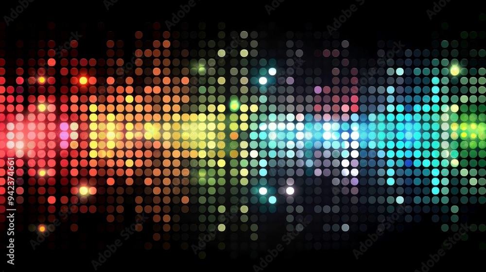 Abstract Colorful Disco Ball Lights Background Abstract Colorful Disco Ball Lights Background