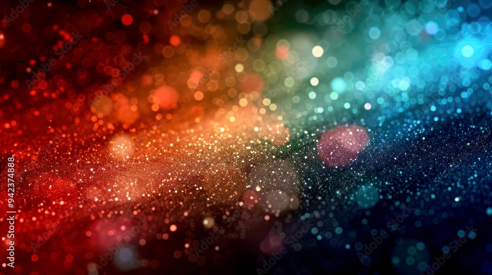 Abstract Red, Orange, and Blue Bokeh Background Abstract Red, Orange, and Blue Bokeh Background