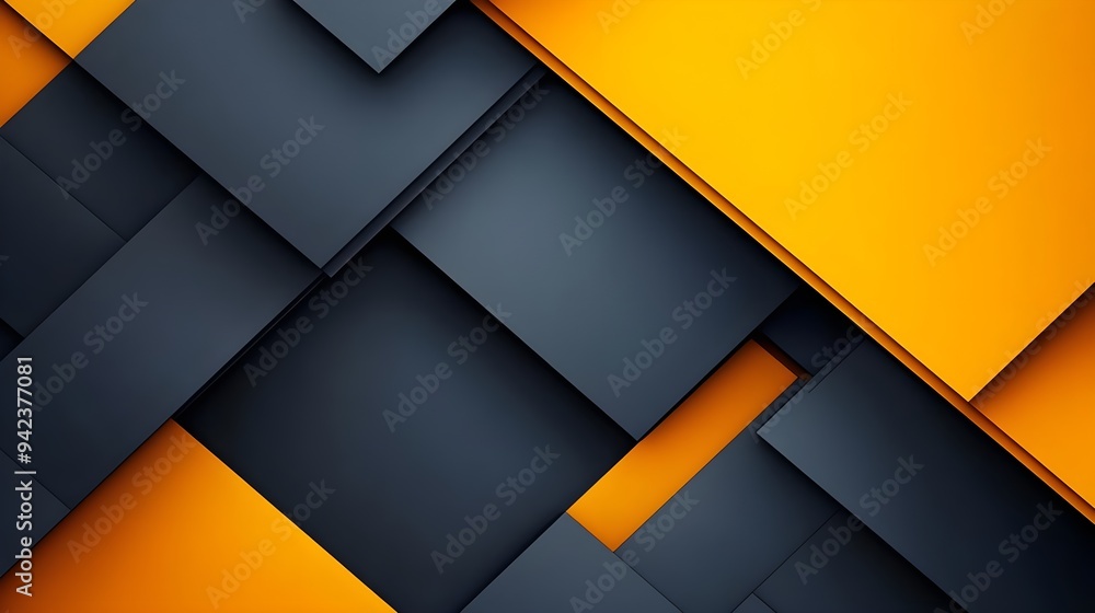 Abstract Geometric Background - Orange and Gray Shapes Abstract Geometric Background - Orange and Gray Shapes