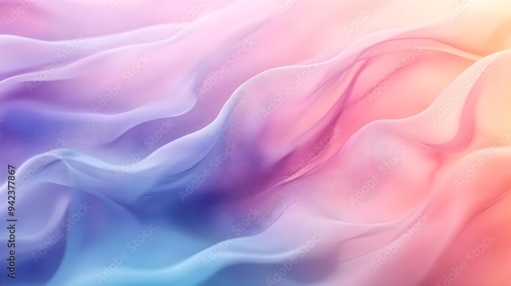 Obraz premium Abstract Pastel Pink & Blue Gradient Background