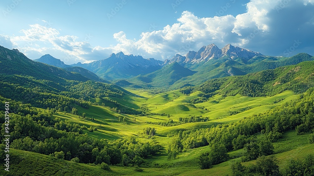 Rolling hills and majestic mountains form a stunning aerial backdrop. Rolling hills and majestic mountains form a stunning aerial backdrop.