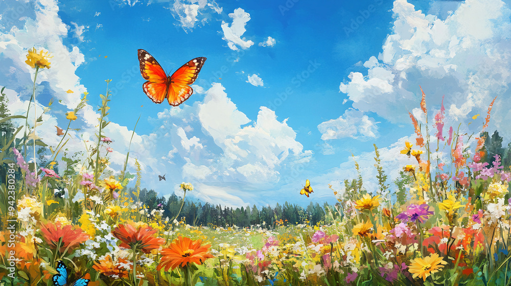 Butterflies in Bloom: A Symphony of Spring Butterflies in Bloom: A Symphony of Spring