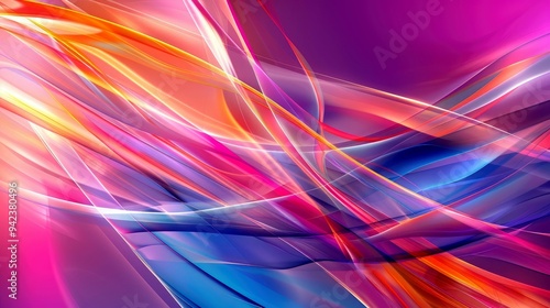 Abstract Background with Intersecting Colorful Lines photo