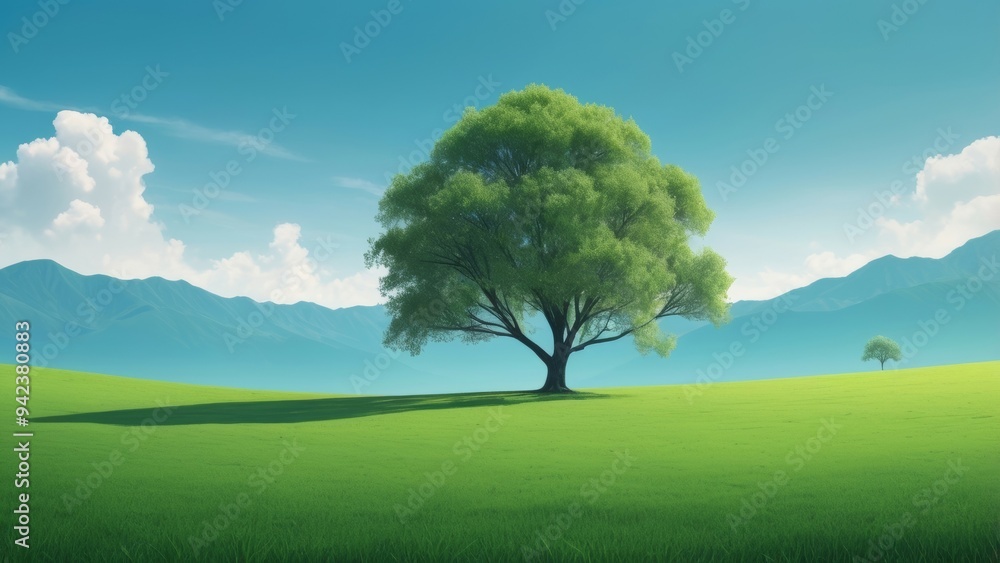 landscape with trees and sky landscape with trees and sky