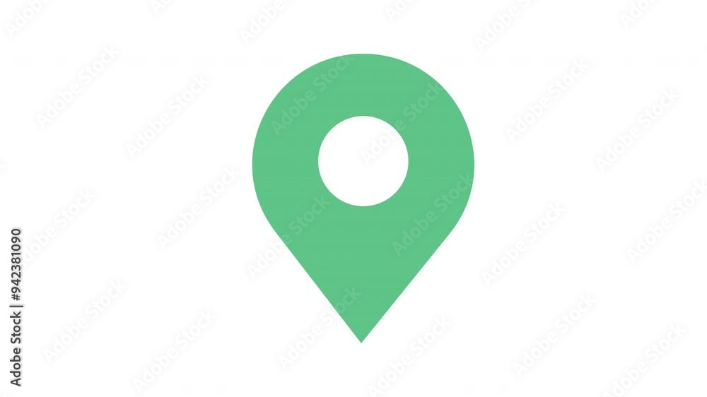 Green location pin icon on light grey background. Suitable for travel, navigation, maps, locationbased apps, and directionrelated designs Green location pin icon on light grey background. Suitable for travel, navigation, maps, locationbased apps, and directionrelated designs