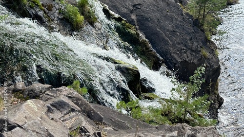 moss on rocks