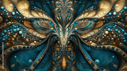 Wallpaper Mural Abstract Swirling Blue and Gold Marble Texture Torontodigital.ca