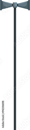 Street loudspeaker is standing tall, ready to broadcast important announcements