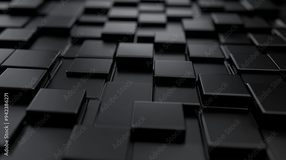 Abstract Black Square Pattern Abstract Black Square Pattern