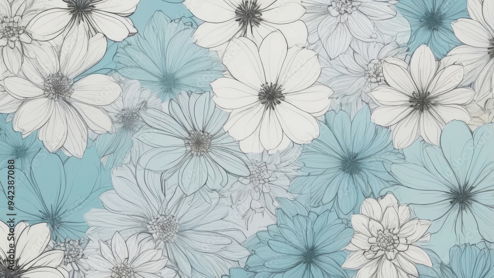 seamless pattern with flowers seamless floral background seamless pattern with flowers seamless floral background