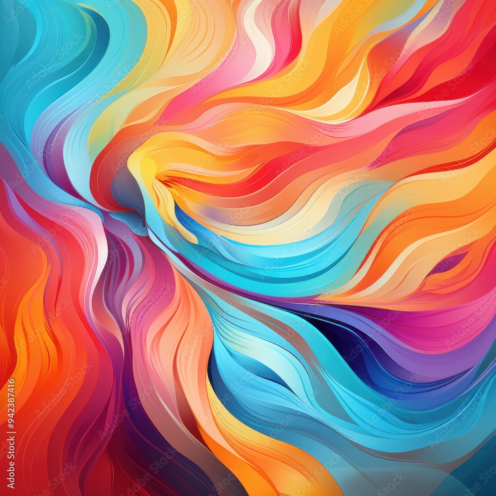 Abstract marbled acrylic paint ink painted waves painting texture colorful background.Bold colors, rainbow color swirls wave Abstract marbled acrylic paint ink painted waves painting texture colorful background.Bold colors, rainbow color swirls wave