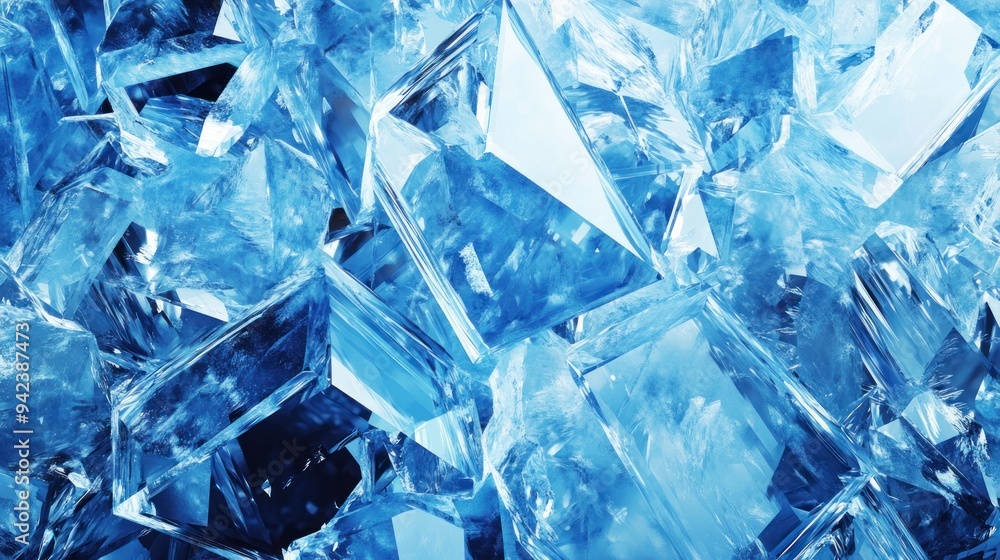Abstract Ice Crystal Texture Abstract Ice Crystal Texture