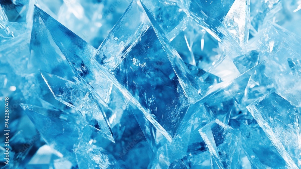 Blue Ice Crystals Close Up Blue Ice Crystals Close Up