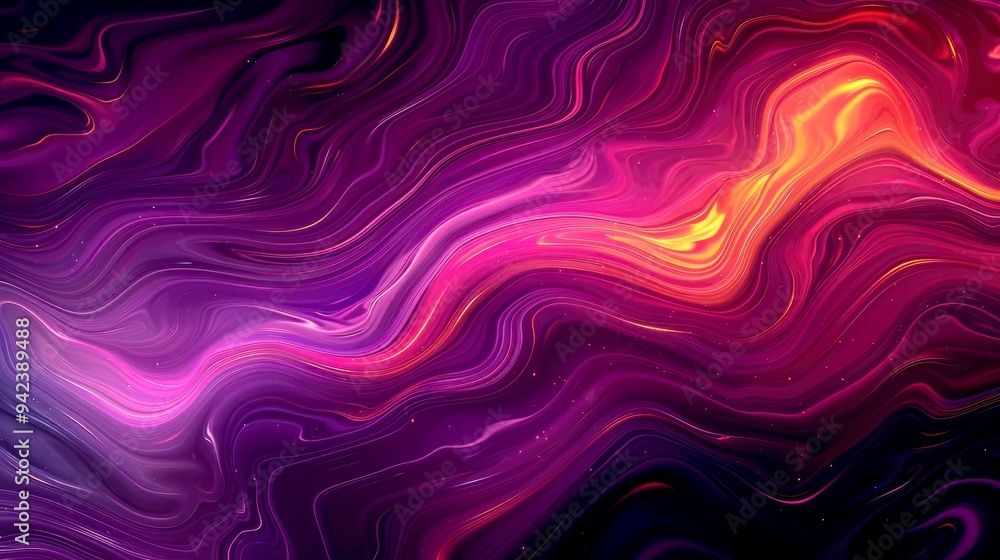 Abstract Purple and Yellow Swirling Background Abstract Purple and Yellow Swirling Background