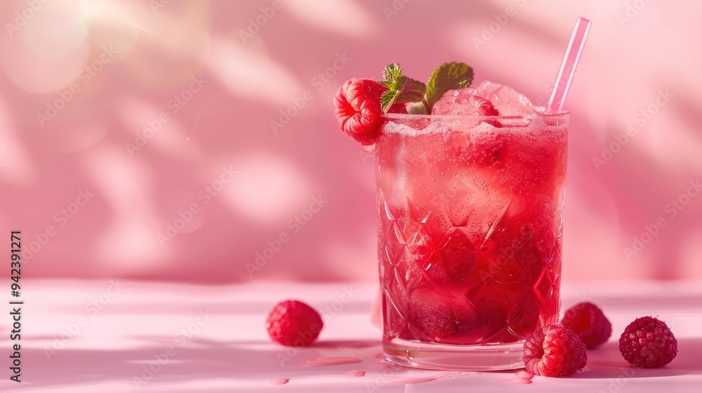 Refreshing Raspberry Cocktail Refreshing Raspberry Cocktail