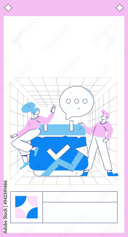 Check-in character flat vector concept operation hand-drawn illustration
Check-in character flat vector concept operation hand-drawn illustration