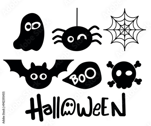 Fondo clásico de halloween dibujado a mano