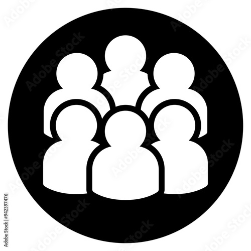 audience glyph icon
