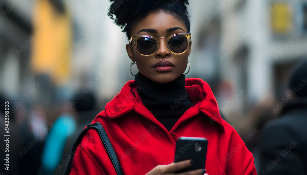 Fototapeta premium street fashion model