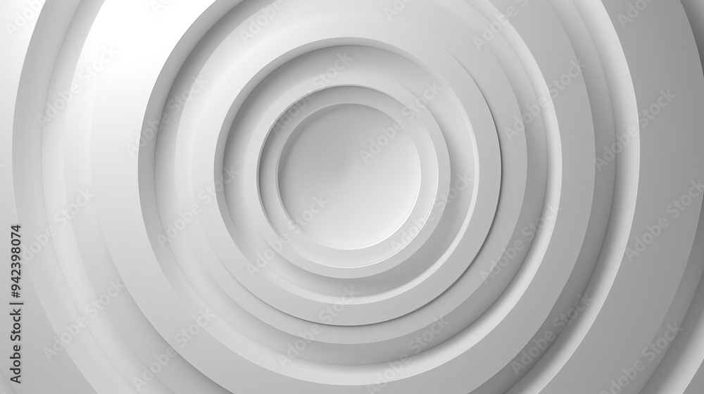 Fototapeta premium abstract bright center white light circles