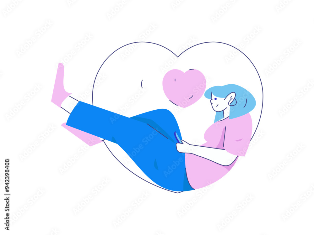 Happy Valentine's Day flat character vector concept business hand drawn illustration
Happy Valentine's Day flat character vector concept business hand drawn illustration