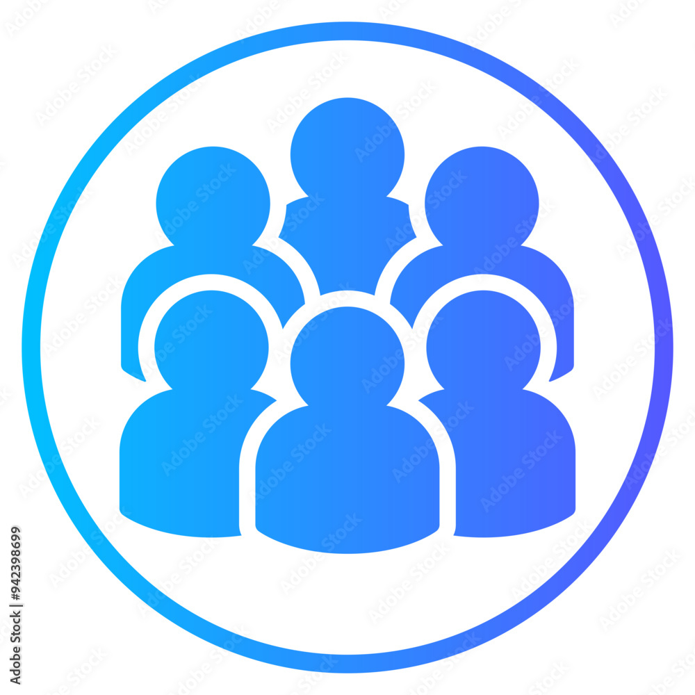 audience gradient icon audience gradient icon