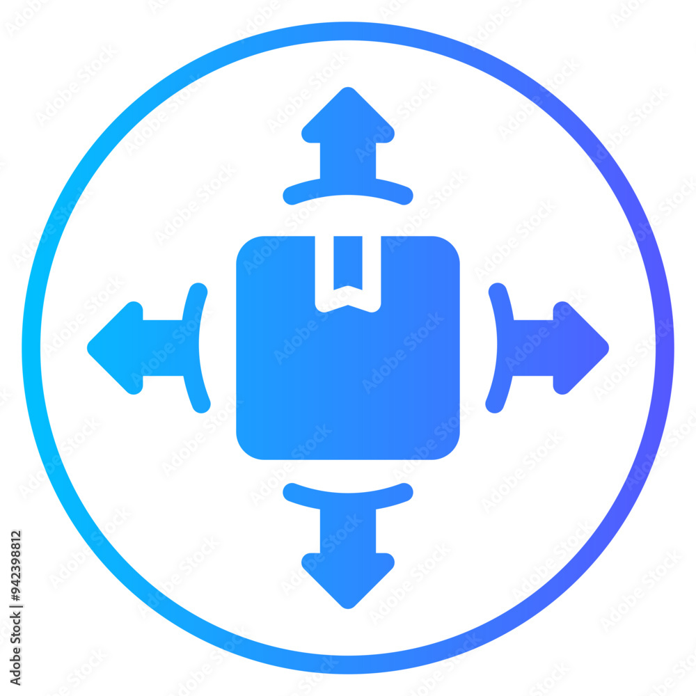 product positioning gradient icon product positioning gradient icon