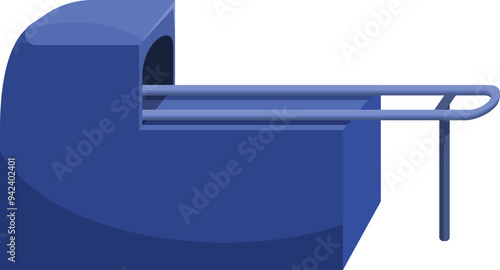 Baggage claim conveyor belt is delivering luggage in an airport