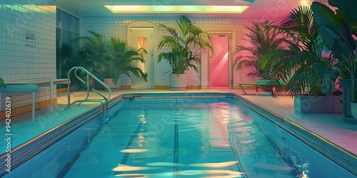 swimming pool in the hotel
