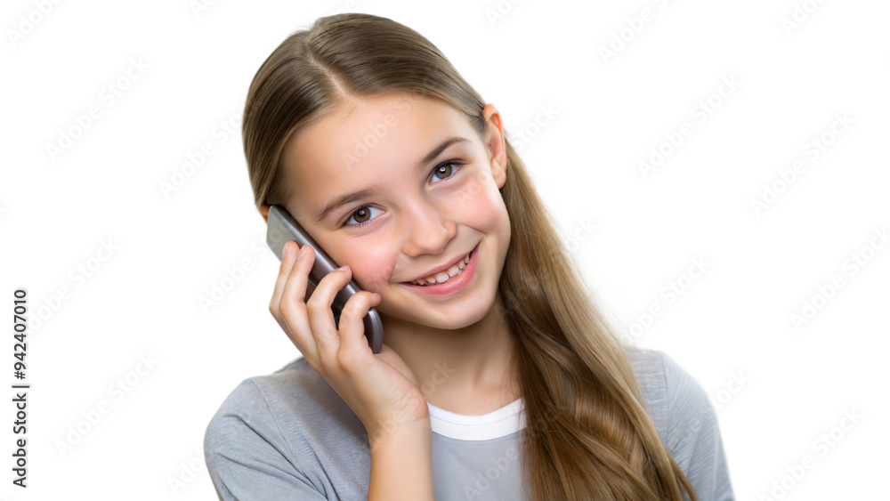 Smiling young woman holding a pen, engaged in writing Smiling young woman holding a pen, engaged in writing