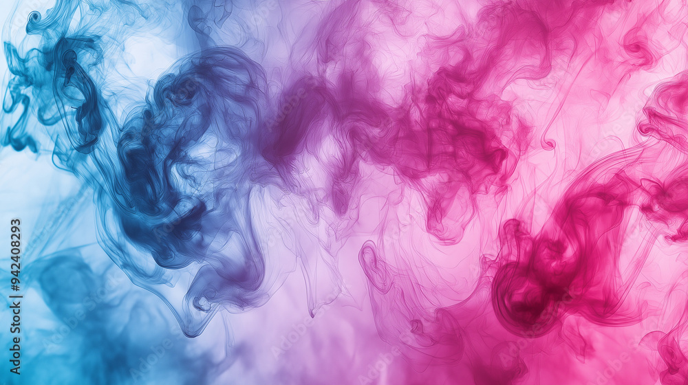 abstract vibrant cyan and magenta ink storm artwork, on a soft focus grey background abstract vibrant cyan and magenta ink storm artwork, on a soft focus grey background