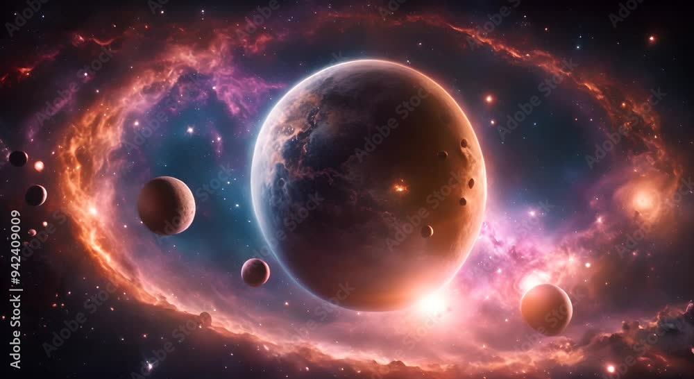 cosmic landscapes merge into surreal fantasies, creating a breathtaking panorama of outer space's vast beauty cosmic landscapes merge into surreal fantasies, creating a breathtaking panorama of outer space's vast beauty