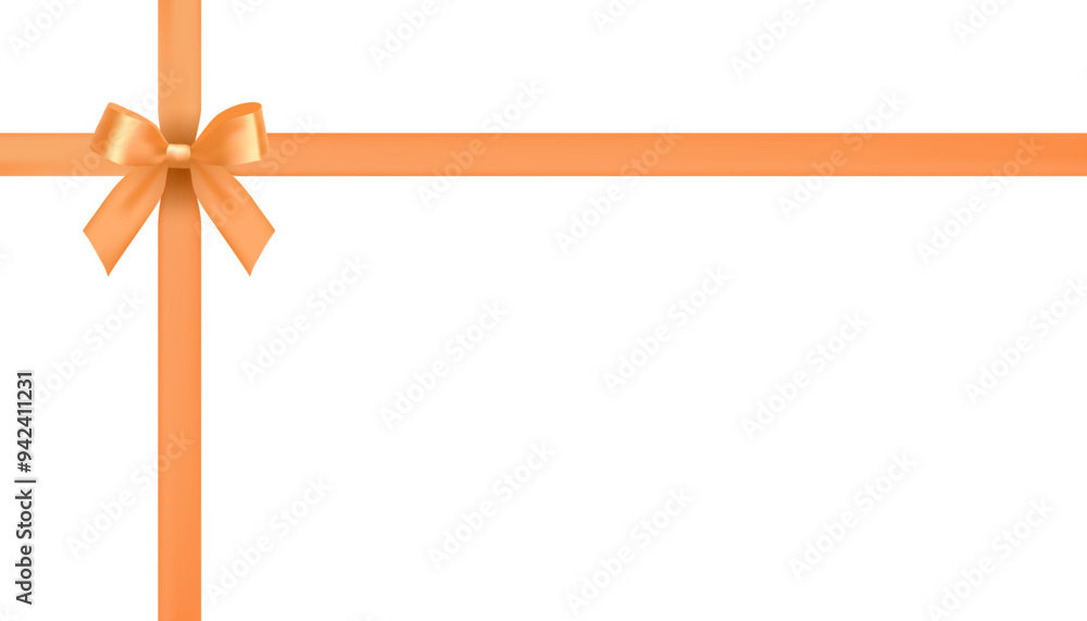 vector design background with elegant orange bow
vector design background with elegant orange bow