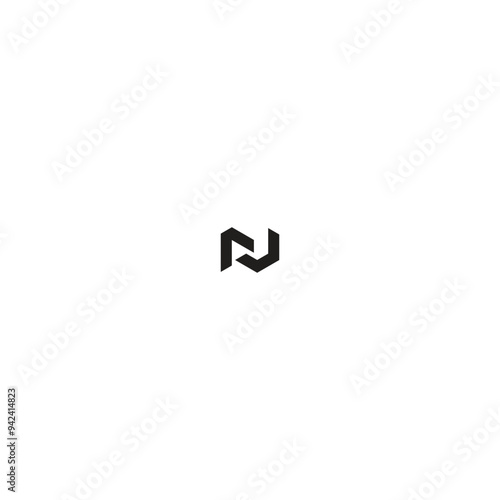 m j Letter Vector Logo Design