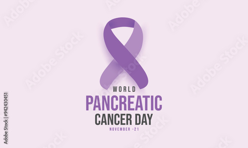 World Pancreatic Cancer Day. background, banner, card, poster, template. Vector illustration.