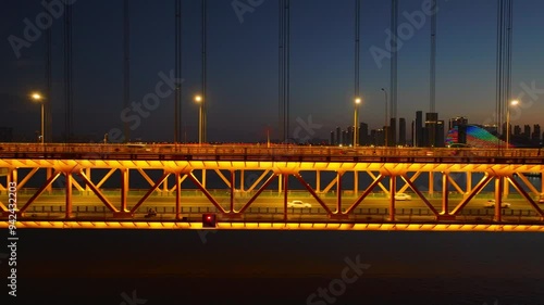 Wuhan Yangsigang Yangtze River Bridge scenery photo